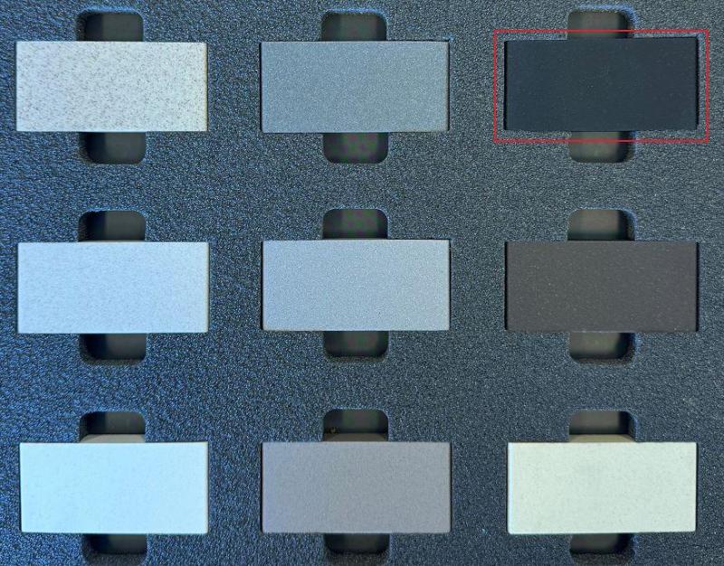 GraniteMy Universal Spülbecken Quarz Granit Farbmuster BLACK 1208967244