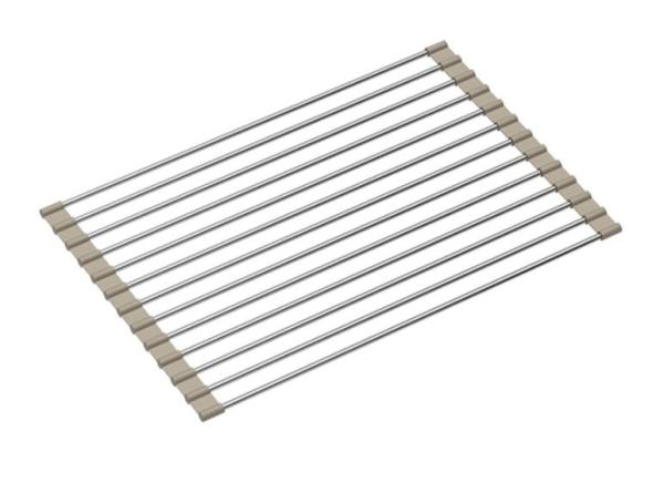 Quadri Rollmat 38x25cm Edelstahl mit beiger Ausführung für das Spülbecken 1208967515