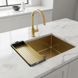 Pure.Sink Prestige Einsatzschale für Spüle Gold PPGCL40-60