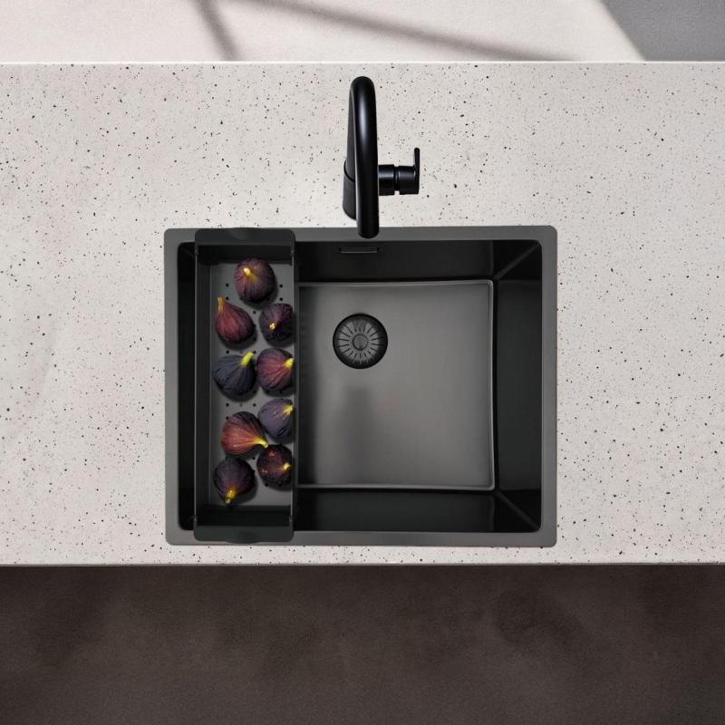 Pure.Sink Prestige Einsatzschale für Spülbecken Gun Metal PPGCL40-61