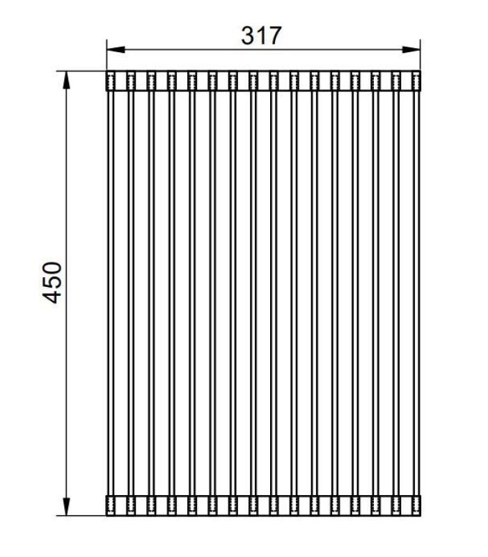 Pure.Sink Prestige Abtropfmatte Spülbecken Gold PPGRM40-60
