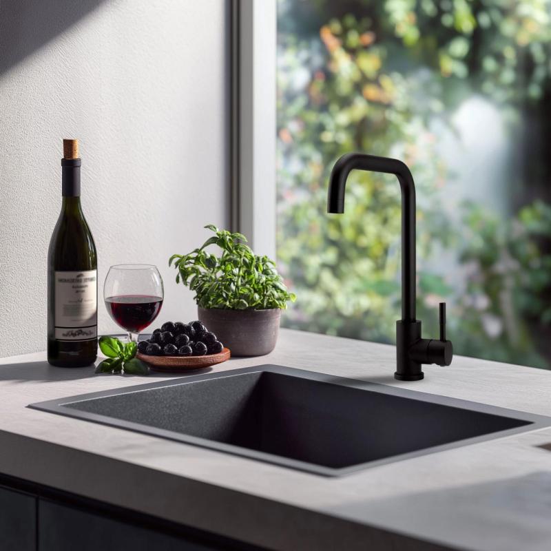 Pure.Sink Elite Steel Pure kitchen faucet Matte black PS8010-10