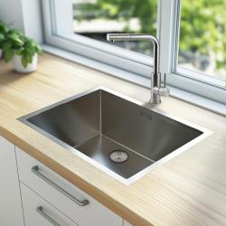 Pure.Sink Elite Steel Spark-S Küchenarmatur Edelstahl mit ausziehbarem Auslauf PS8041-02
