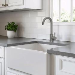 Quadri Coventry Küchenarmatur Grau mit Drehbarer Auslauf 1208967666