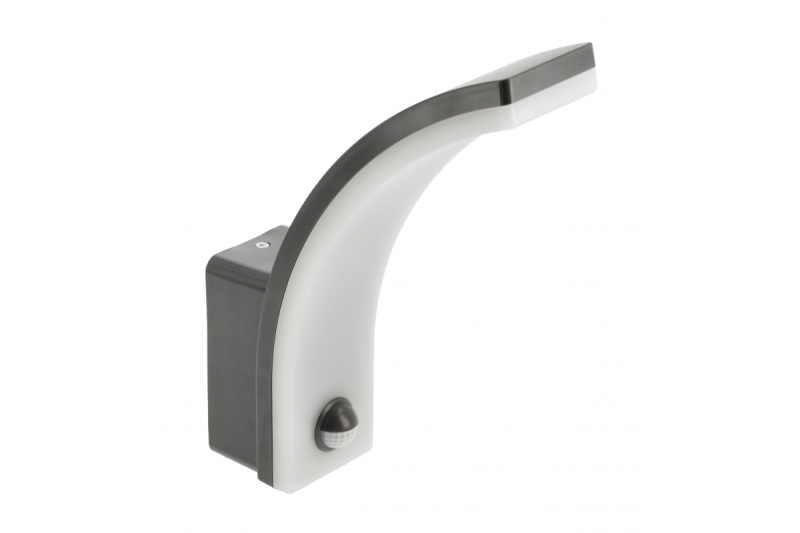 NICEA LED-Leuchte mit Bewegungssensor, 20W, 1900lm, 4000K, AC220-240V, IP65, DIM, Graphit