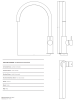 Waterevolution Flow keukenmengkraan met ronde draaibare uitloop gun metal T158UGME