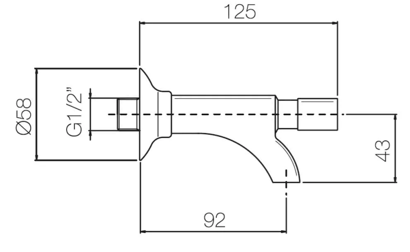 PB Garden Wasserhahn mit Frontknopf 1208969796