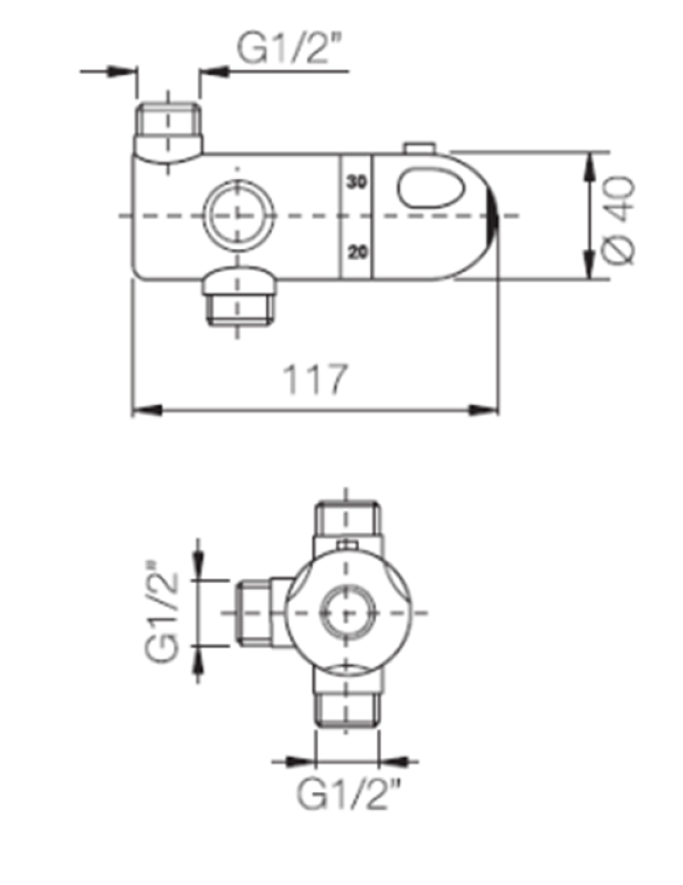 PB Zubehör Boiler Thermostat-Mischventil 1208969799