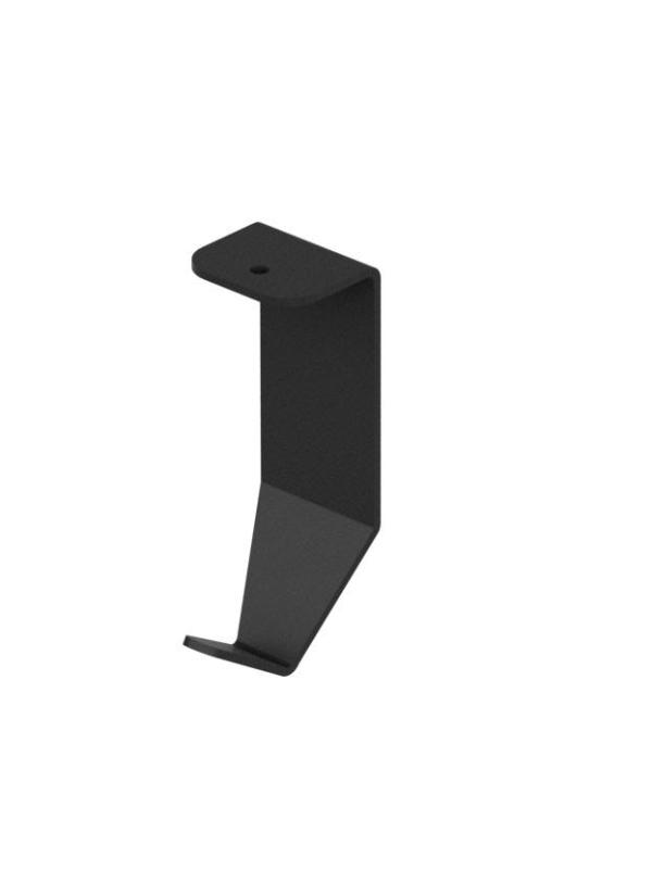 Epka Luxion Set Kitchen Rails 100 cm with Accessories Metal with Concealed Mounting Black 1208969984