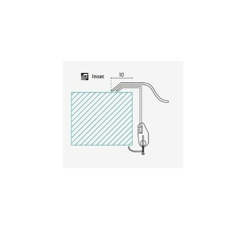 Banka P18380 Edelstahl Rundes flaches Spülbecken mit Abtropffläche 45 cm Aufsatz und Unterbau 1208970057