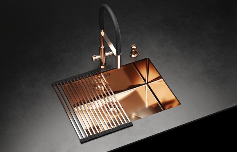 Ausmann Claridge 3-Wege Küchenarmatur mit flexiblem Auslauf und gefiltertem Wasser – Chrom - 1208970091