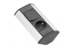 MINI Eckverlängerung mit Schalter und geerdeter Steckdose 230V 16A