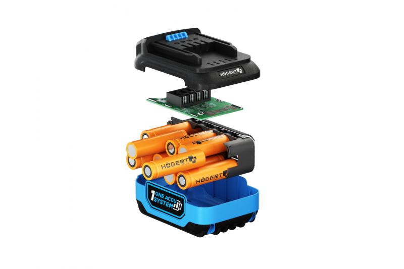 HÖGERT wiederaufladbarer Akku 6,0 Ah 18 V