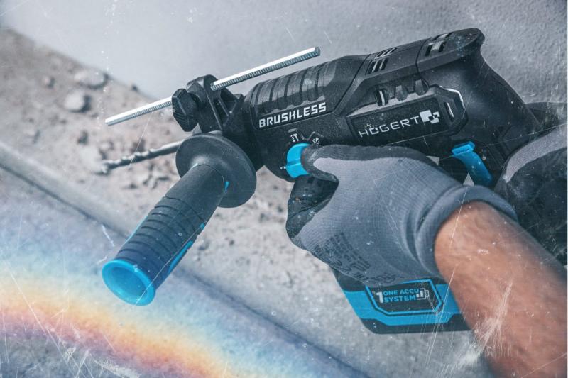 HÖGERT Akkubohrmaschinenset, 18V, OneAccuSystem, mit Akku, Ladegerät im Koffer