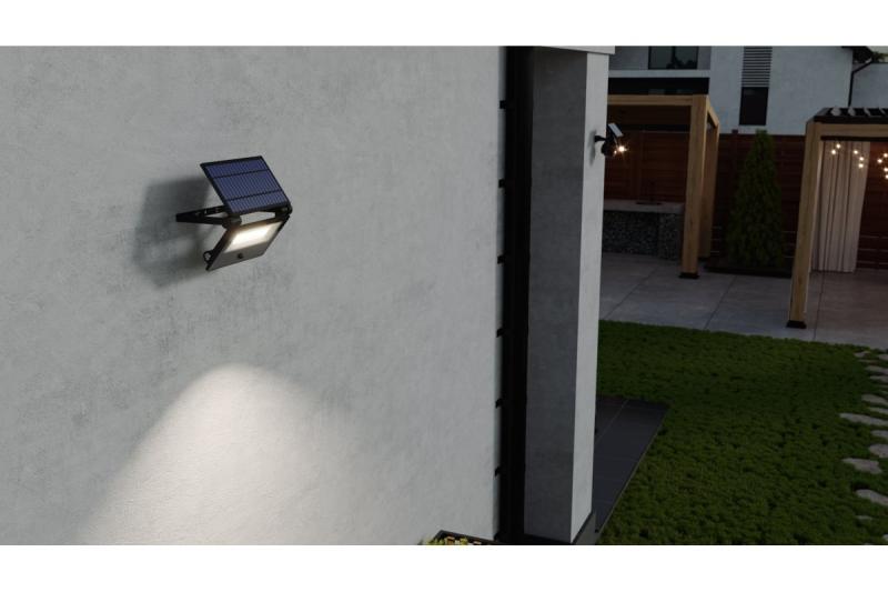 Flutlicht LUMOS II, LED, 2000lm, 6400K, 2600mAh austauschbar, IP65, schwarz