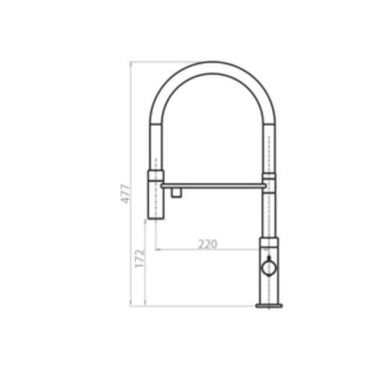 Ausmann Claridge 3-Wege Küchenarmatur mit flexiblem Auslauf und gefiltertem Wasser – Kupfer - 1208970503