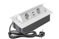 Weiches, ausziehbares Steckdosenmodul.