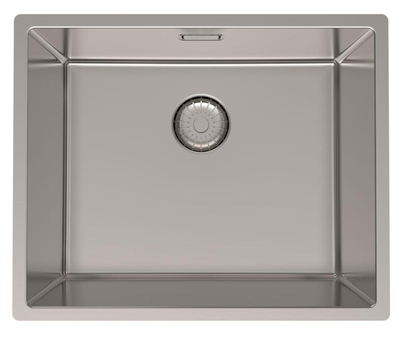 Pure.Sink Prestige Kombinationsset Edelstahl Spüle 50x40 cm mit Edelstahl Küchenarmatur 1208970762