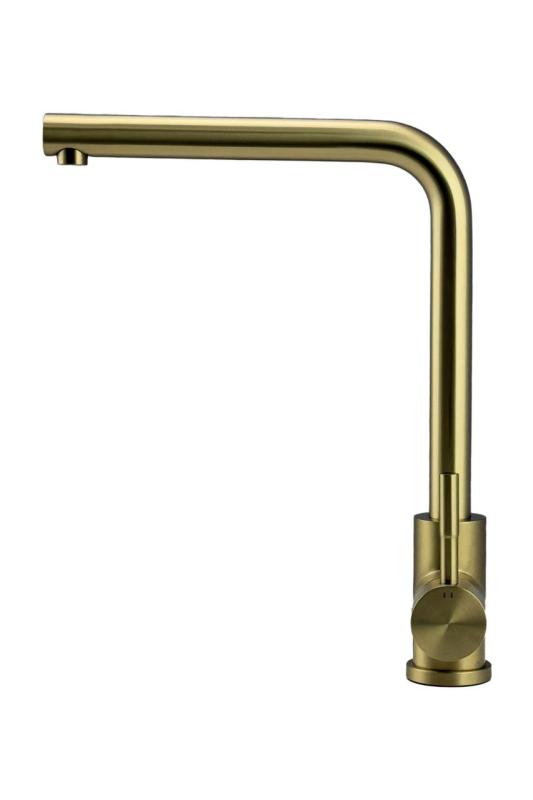 Pure.Sink Prestige Combination Set Gold Sink 50x40 cm with Gold Kitchen Faucet 1208970764