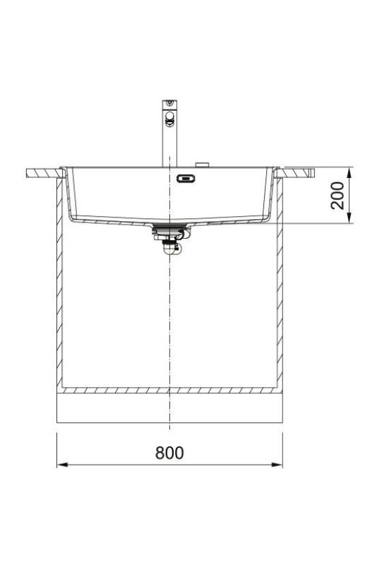 Franke Maris MRG 610-70 TL Fragranite Matt Schwarz Spüle 78 x 50 cm Aufbau mit Armaturenbank 114.0668.727