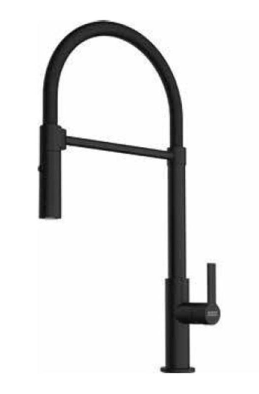 Franke Maris Semi Pro Küchenarmatur Flexibler Auslauf Schwarz 115.0728.396