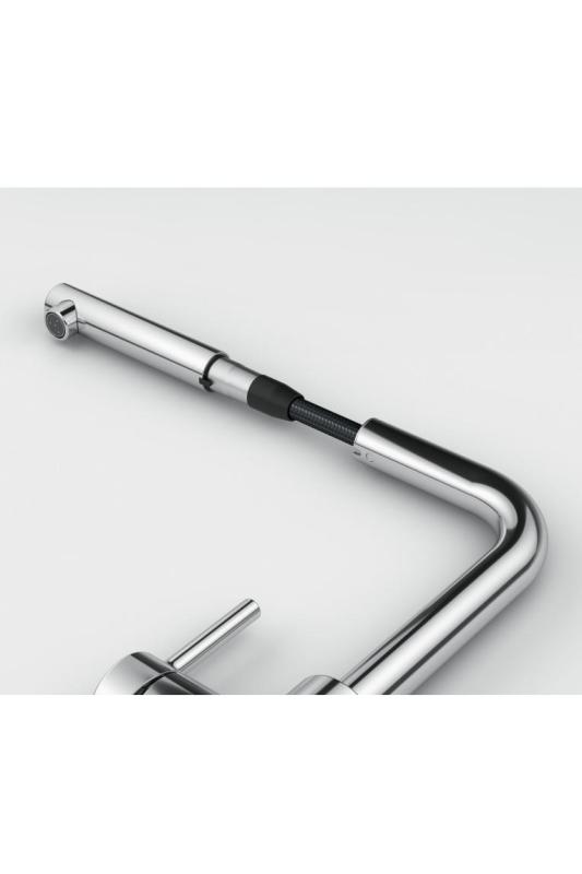 Franke Lina L Küchenarmatur Chrom mit Ausziehbarer Auslauf 115.0712.420