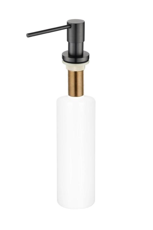 Ausmann Lirio Einbau Seifenspender Gun Metal von oben nachfüllbar 1208971201