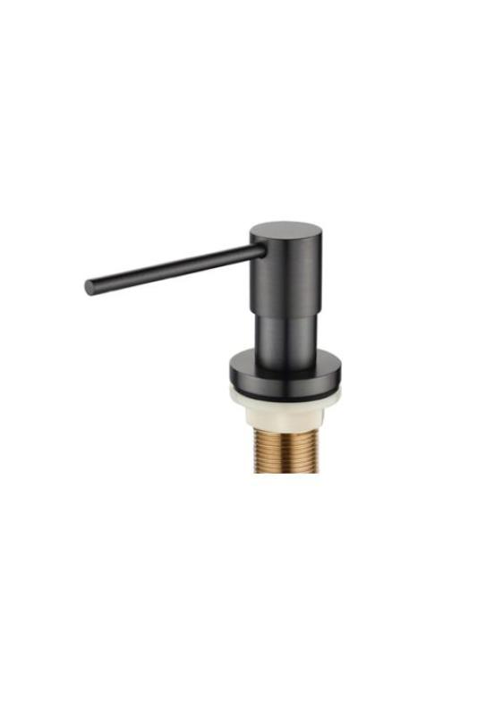 Ausmann Lirio Einbau Seifenspender Gun Metal von oben nachfüllbar 1208971201