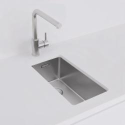 Pure.Sink Exclusivo kleiner Edelstahlspüle 18x40 cm 10mm Radius Unterbau, Flacheneinbau und Aufbau PEX1840-02