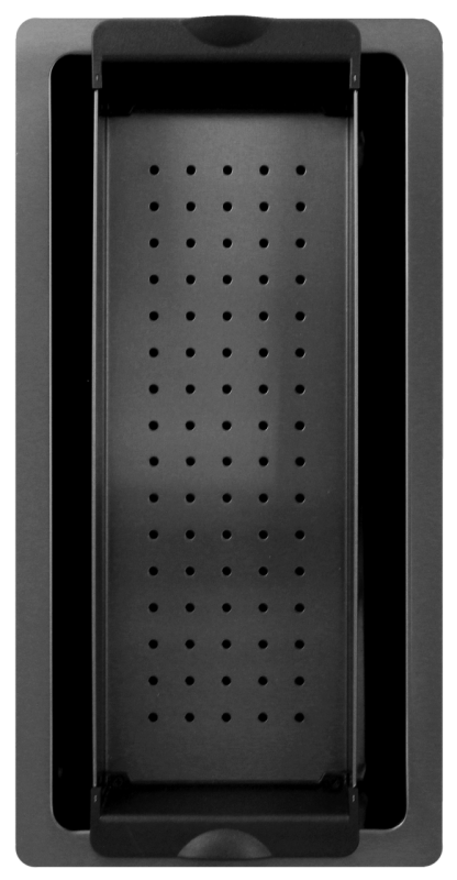 Pure.Sink Exclusivo Gun Metal kleines Spülbecken 18x40 cm 10mm Radius Unterbau, flächenbündig und Aufbau PEX1840-61