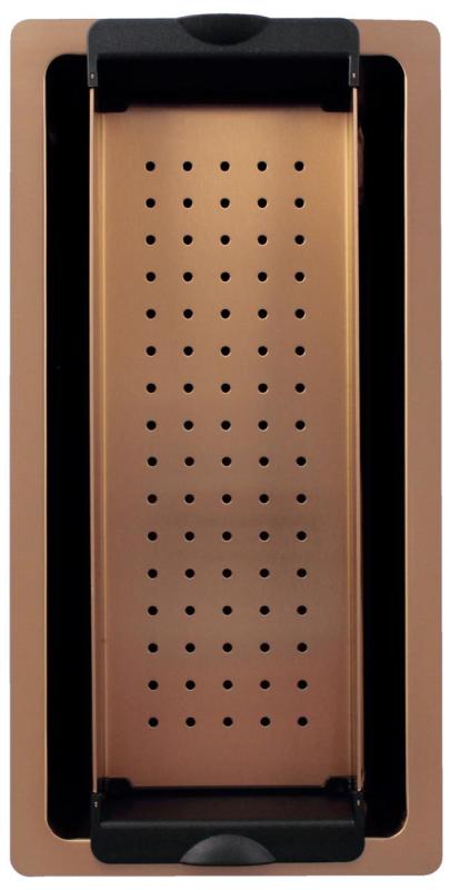 Pure.Sink Exclusivo kleiner Kupferspüle 18x40 cm 10mm Radius Unterbau, Flachbau und Aufbau PEX1840-62