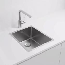 Pure.Sink Exclusivo Edelstahlspüle 34x40 cm 10mm Radius Unterbau, Flächenbündiger Einbau und Aufbau PEX3440-02