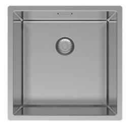 Pure.Sink Exklusiv Edelstahl Spüle 40x40 cm 10mm Radius Unterbau, Flächenbündig und Aufbau PEX4040-02