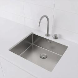 Pure.Sink Exclusivo Edelstahlspüle 50x40 cm 10mm Radius Unterbau, Flächenbündiger Einbau und Aufbau PEX5040-02