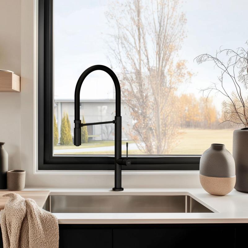 Pure.Sink Exclusivo Edelstahlspüle 50x40 cm 10mm Radius Unterbau, Flächenbündiger Einbau und Aufbau PEX5040-02