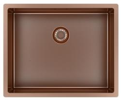 Pure.Sink Exclusivo Kupfer Spülbecken 50x40 cm 10mm Radius Unterbau, Flächenbündig und Aufbau PEX5040-62
