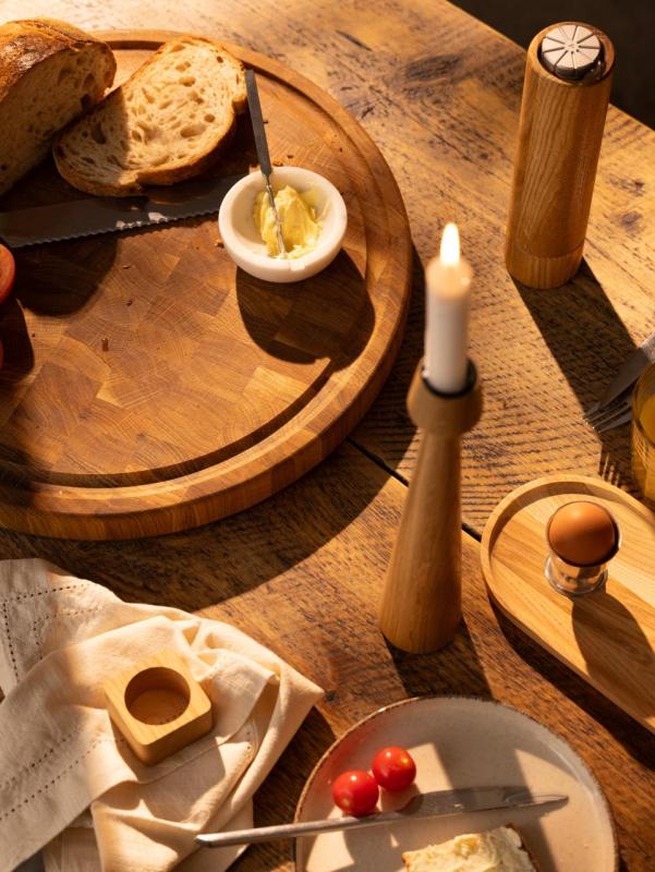 Woodsea Woodstone Oak Round - Oak Wooden Round Cutting Board Ø42cm 1208971525