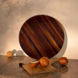 Woodsea Metzger Rund - Walnussholz Schneidebrett Rund Ø50 cm 1208971533