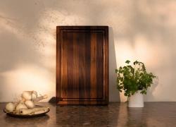 Woodsea Butcher Groove S - Walnussholz Schneidebrett mit Saftnut 45x30 cm 1208971534