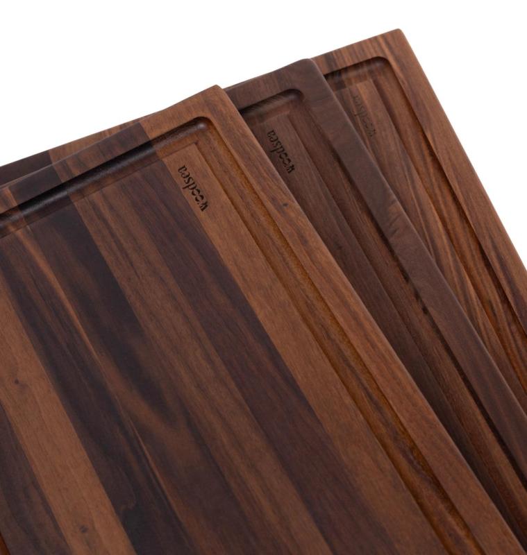 Woodsea Butcher Groove S - Walnut Wooden Cutting Board with juice groove 45x30 cm 1208971534