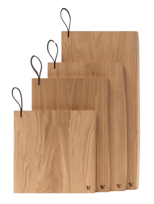 Woodsea Chop-Chop Oak XL - Eichenholz Schneidebrett 50x24cm mit Ledergriff 1208971542