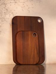 Woodsea Waterless L - Thermoessenholz feuchtigkeitsbeständiges Schneidebrett 46x33 cm 1208971567