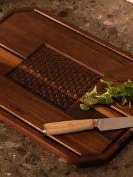 Woodsea Castle Steak - Walnussholz Steak Schneide- und Servierbrett 45x30 cm 1208971569