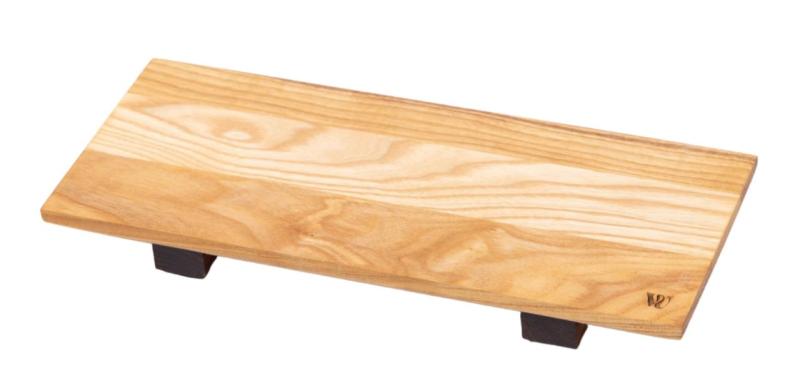 Woodsea Sushi S- Eschenholz Sushibrett mit Walnussholzbeinen 30x12 cm 1208971584