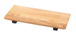 Woodsea Sushi M - Eschenholz Sushibrett mit Walnussholzfüßen 30x17 cm 1208971585