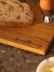 Woodsea Frühstück - Eichenholz Servierbrett 38x15 cm 1208971586