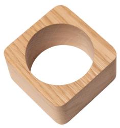 Woodsea Serviettenring Eiche - Eichenholz Serviettenring 5x5 cm 2 Stück 1208971602