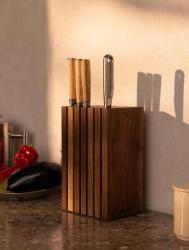 Woodsea Block Walnuss S - Walnussholz Messerblock 13x8 cm 1208971608