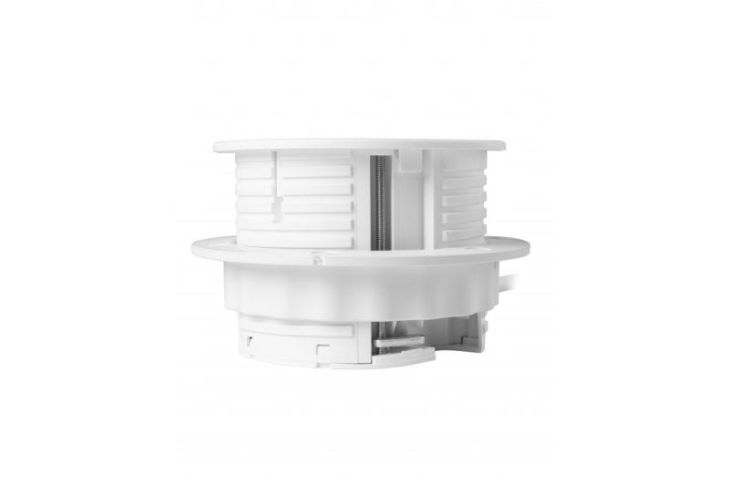 Möbelsteckdose RONDO, 1xSCHUKO, 1xUSB-A, 2xUSB-C, HDMI, RJ45 Kabel 1,5 m, weiß