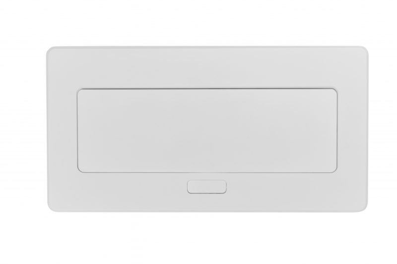 Möbelsteckdose MULTISOFT, 2xSCHUKO, USB A+C, RJ45, HDMI, Kabel 1,5 m, weiß